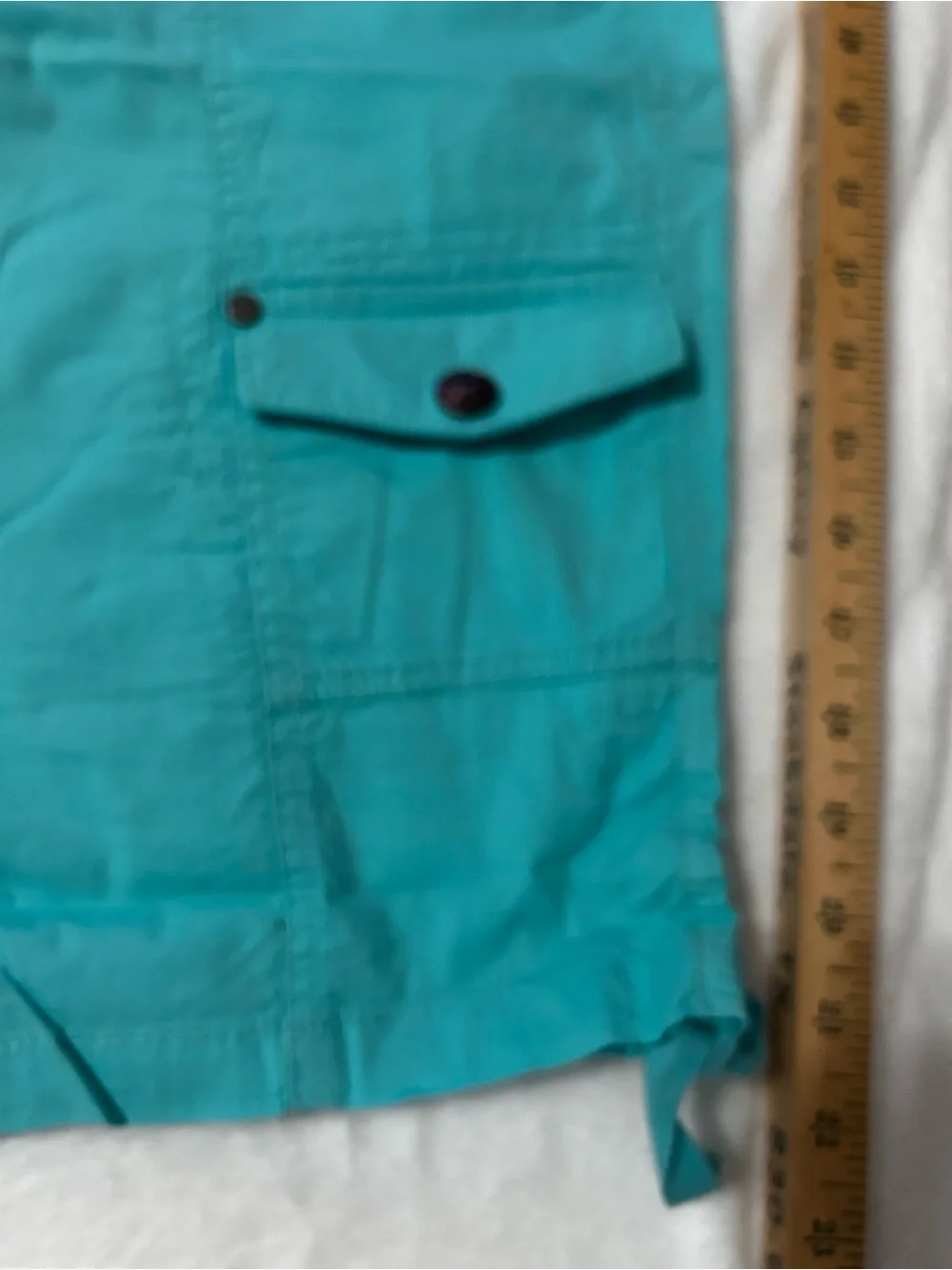 Women’s Teal Cargo Shorts - Casual Utility Style